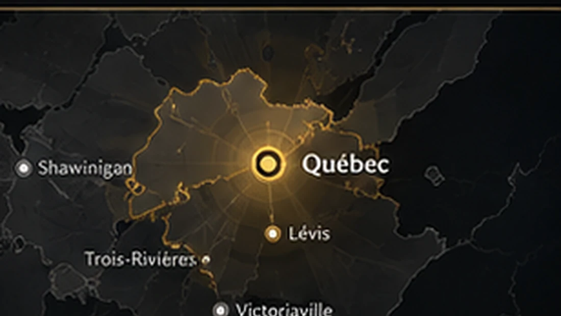 Carte statique de Québec et des environs